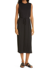 Vince Sleeveless Pima Cotton Maxi Dress in Black at Nordstrom