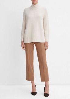 Vince Wool and Cashmere Trapeze Turtleneck Sweater
