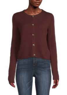 Vince Wool Blend Cropped Cardigan
