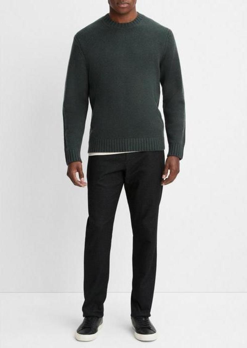 Vince Wool-Cashmere Relaxed Crew Neck Sweater