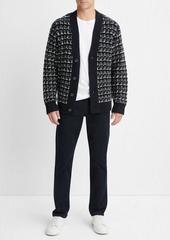 Vince Wool-Cashmere Winter Tweed Cardigan