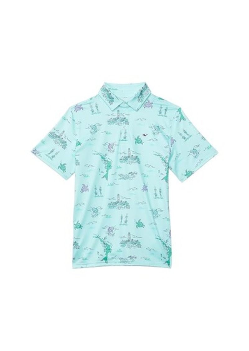 Vineyard Vines Boys Printed Sankaty Polo (Little Kid)