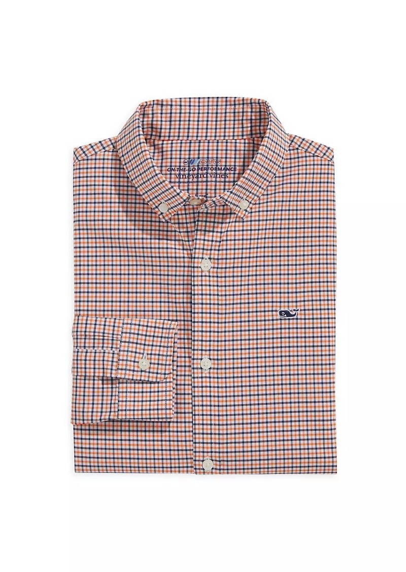 Vineyard Vines Boy's Tattersall Plaid Button-Up Shirt