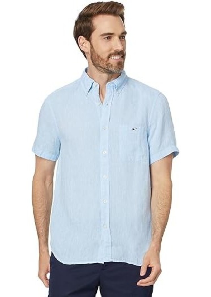 Vineyard Vines Button Down Short Sleeve Linen