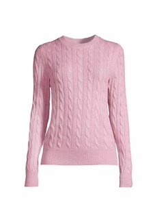 Vineyard Vines Cashmere Cable-Knit Crewneck Sweater