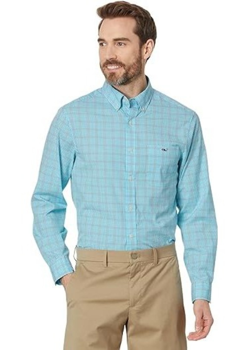 Vineyard Vines Check Stretch Poplin