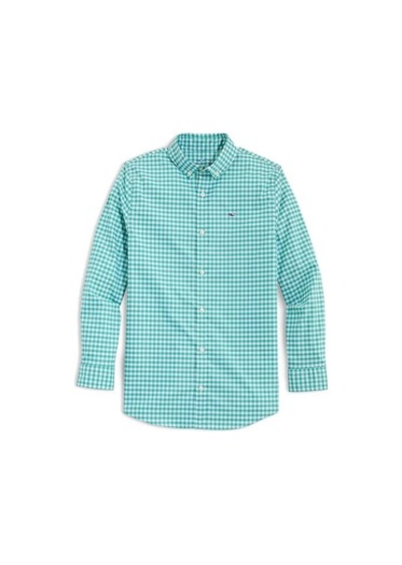 Vineyard Vines Clssc Fit Gingham Otg Brrr Shirt (Toddler/Little Kids/Big Kids)