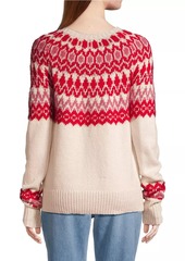 Vineyard Vines Fair Isle-Inspired Wool-Blend Crewneck Sweater