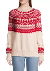 Vineyard Vines Fair Isle-Inspired Wool-Blend Crewneck Sweater