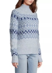 Vineyard Vines Fair Isle-Inspired Wool-Blend Turtleneck Sweater