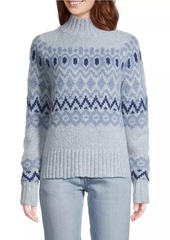 Vineyard Vines Fair Isle-Inspired Wool-Blend Turtleneck Sweater
