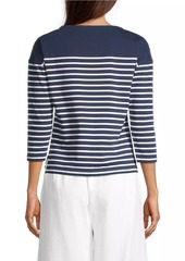 Vineyard Vines Jamestown Striped Boatneck Top