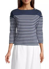 Vineyard Vines Jamestown Striped Boatneck Top