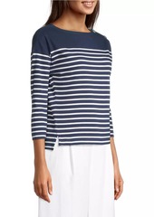 Vineyard Vines Jamestown Striped Boatneck Top