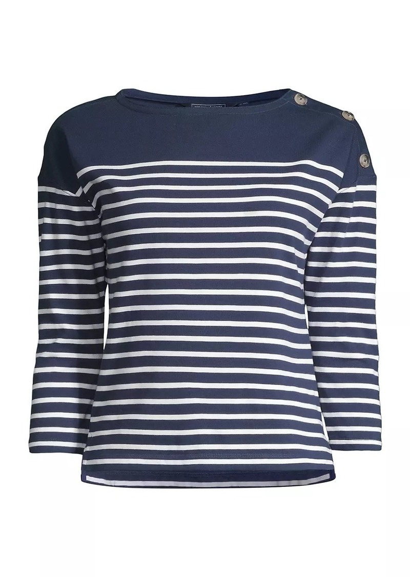 Vineyard Vines Jamestown Striped Boatneck Top