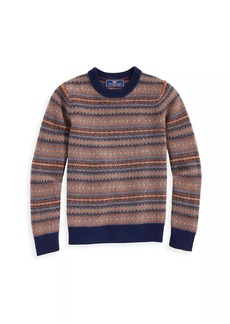 Vineyard Vines Little Boy's & Boy's Fair Isle Crewneck Sweater
