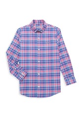 Vineyard Vines Little Boy's & Boy's Flannel Whale Sport Shirt