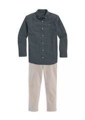 Vineyard Vines Little Boy's & Boy's Gingham Classic-Fit Shirt