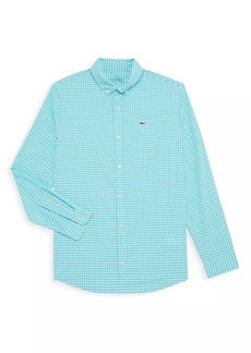 Vineyard Vines Little Boy's & Boy's Gingham Print Button-Up Shirt