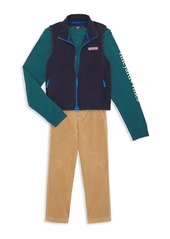 Vineyard Vines Little Boy's & Boy's Harbor Fleece Vest