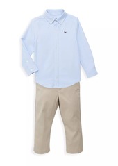 Vineyard Vines Little Boy's & Boy's Long Sleeve Cotton Shirt