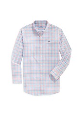Vineyard Vines Little Boy's & Boy's Whale Button-Front Poplin Shirt