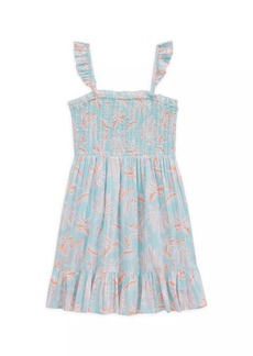 Vineyard Vines Little Girl's & Girl's Cay Floral Smocked Dress