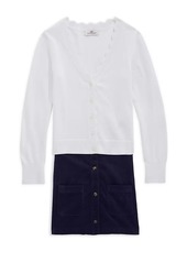 Vineyard Vines Little Girl's & Girl's Corduroy Overall Dress