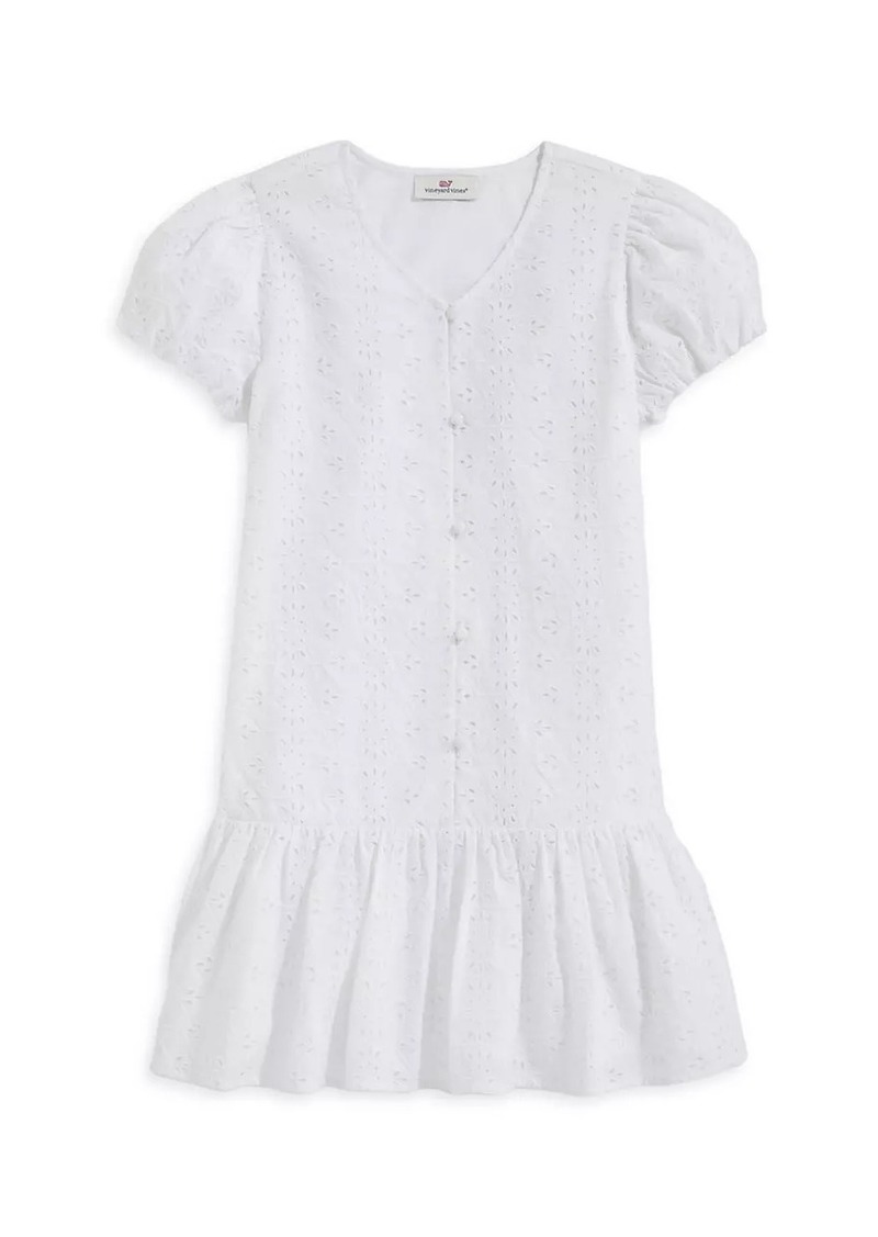 Vineyard Vines Little Girl's & Girl's Everyday Eyelet Jersey Dress