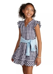 Vineyard Vines Little Girl's & Girl's Gingham Ruffle Dress