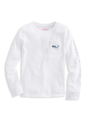 Vineyard Vines Little Girl's & Girl's Glitter Beach Whale Long-Sleeve T-Shirt