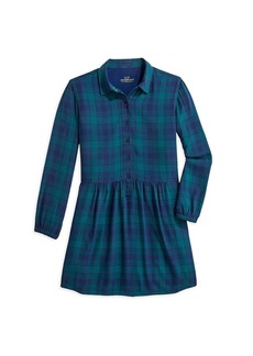 Vineyard Vines Little Girl's & Girl's Hudson Plaid Shirtdress