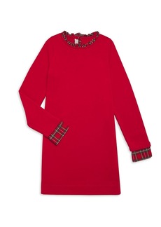 Vineyard Vines Little Girl's & Girl's Plaid Ruffle Sweatshirt Dress