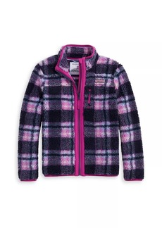 Vineyard Vines Little Girl's & Girl's Plaid Sherpa Fleece Jacket