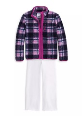 Vineyard Vines Little Girl's & Girl's Plaid Sherpa Fleece Jacket