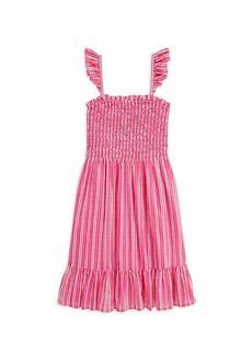 Vineyard Vines Little Girl's & Girl's Striped Smocked Dress