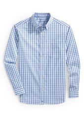 vineyard vines Classic Fit Check Button-Down Performance Shirt in Maui Blue at Nordstrom
