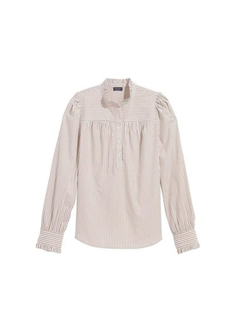 Vineyard Vines Poplin Ruffle Collar Popover