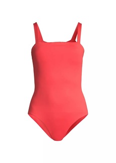Vineyard Vines Squareneck One-Piece Swimsuit