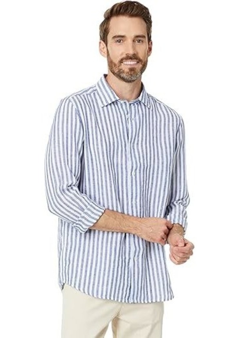 Vineyard Vines Stripe Linen Tisbury Shirt