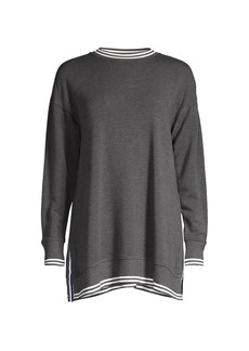 Vineyard Vines Stripe-Trim Tunic Sweatshirt