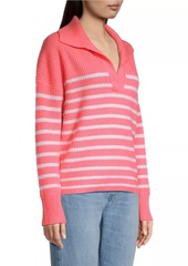 Vineyard Vines Striped Rib-Knit Cashmere Sweater