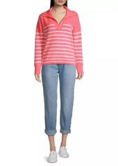 Vineyard Vines Striped Rib-Knit Cashmere Sweater