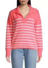 Vineyard Vines Striped Rib-Knit Cashmere Sweater