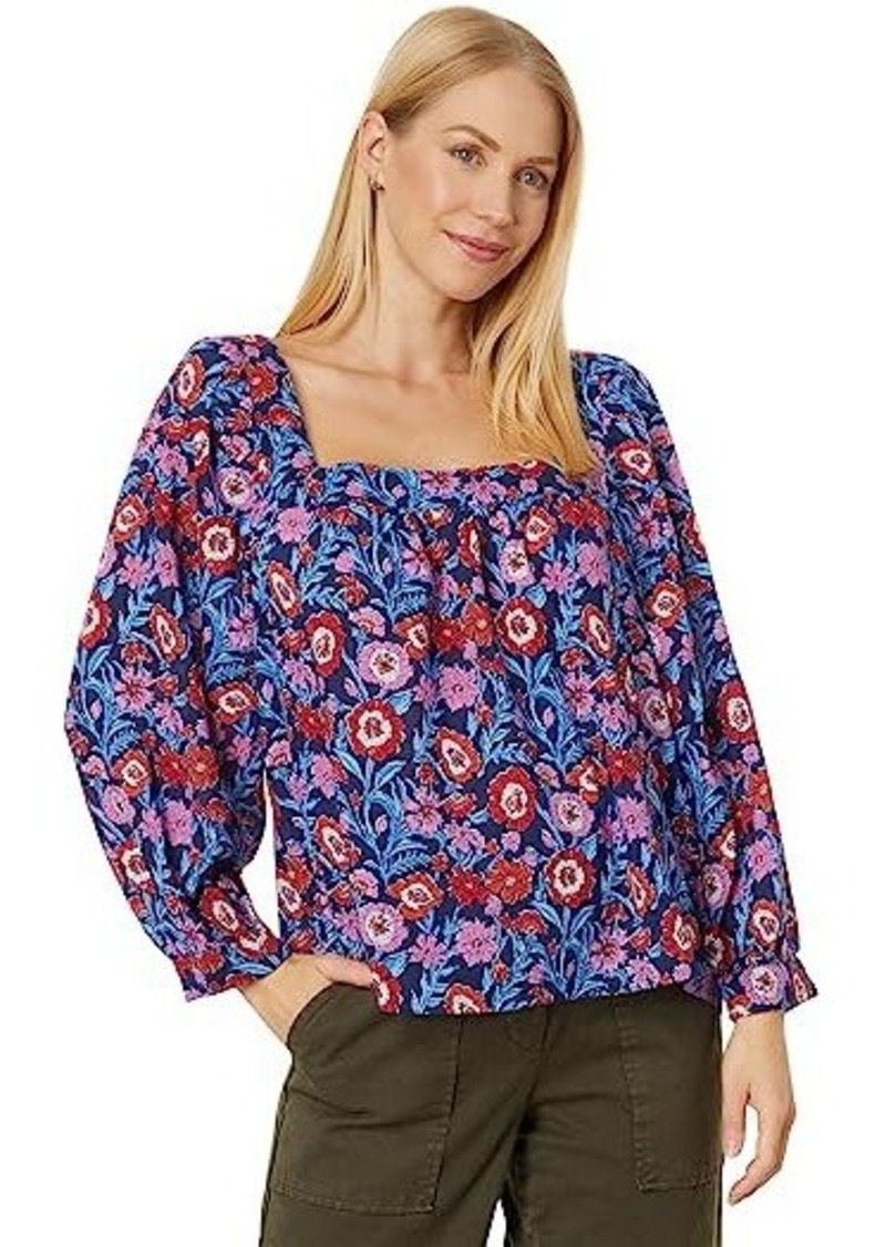 Vineyard Vines Tisbury Floral Square Neck Top