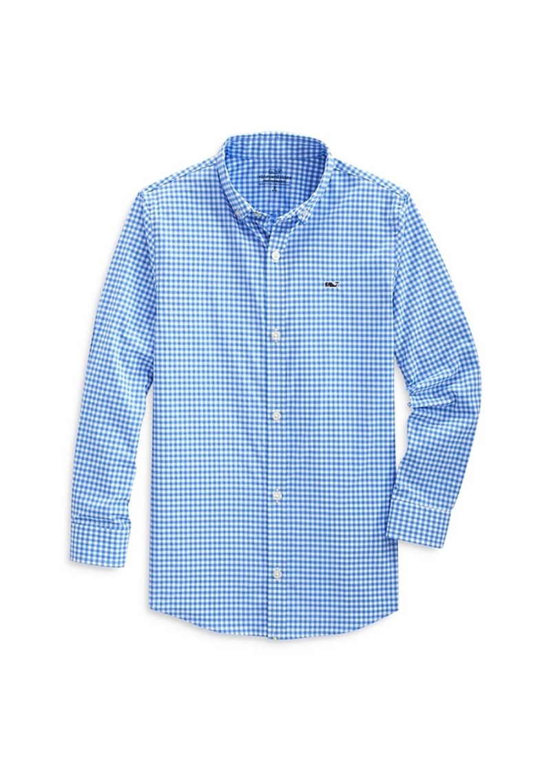 Vineyard Vines Boys' Gingham Performance Shirt - Little Kid, Big Kid