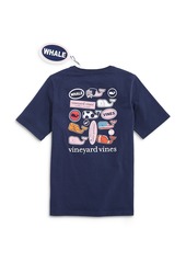 Vineyard Vines Boys' Multi Sticker Graphic Pocket Tee - Little Kid, Big Kid