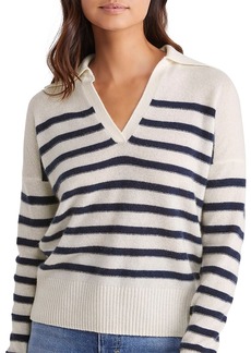 Vineyard Vines Cashmere Stripe Polo Sweater