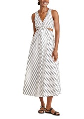 Vineyard Vines Cutout Sleeveless Midi Dress