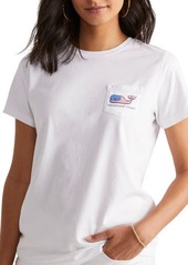 vineyard vines Flag Whale Cotton Graphic Pocket T-Shirt